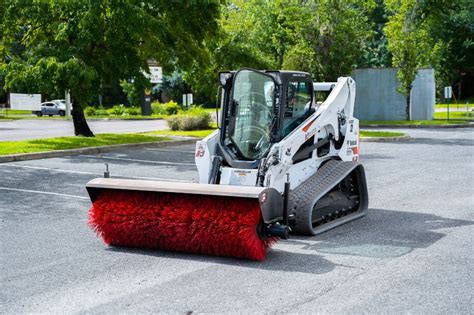 skid steer sweeper with 3 hoses|skid steer broom sweeper attachment.